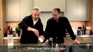 aerolatte  milk frother makes three layer caffè latte macchiato [upl. by Marcin250]