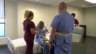 Physical Therapy Transfer Training  How To Transfer From Wheelchair To Bed [upl. by Maggs494]