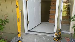 Jeld Wen Front Door Installation  Really crappy products and craftsmanship PART 1 [upl. by Schwenk]