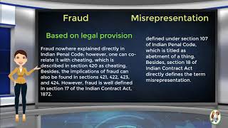 What is Difference Between Fraud amp Misrepresentation [upl. by Nageam365]