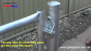 Gate Latch 2 way for round pipe and square [upl. by Ingraham]