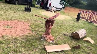 A fabulous range of wooden sculpture at Caerleon festival 2024 [upl. by Aisa]