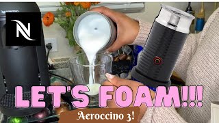 How To Foam Milk With Aeroccino 3 Make Coffee With Foam Tips amp Tricks  Easy Foamed Latte Recipe [upl. by Nacul]