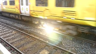 Merseyrail 507 009 making arcs at Birkdale station [upl. by Nednarb606]