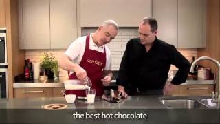 How to make a hot chocolate using an aerolatte milk frother [upl. by Odnalro]