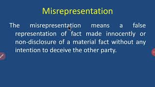 Misrepresentation [upl. by Lole]