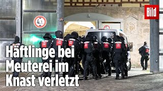 Gefängnismeuterei Polizei stürmt Knast in Thüringen  JVA Untermaßfeld [upl. by Niela845]